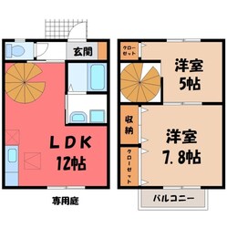 グラシア Aの物件間取画像